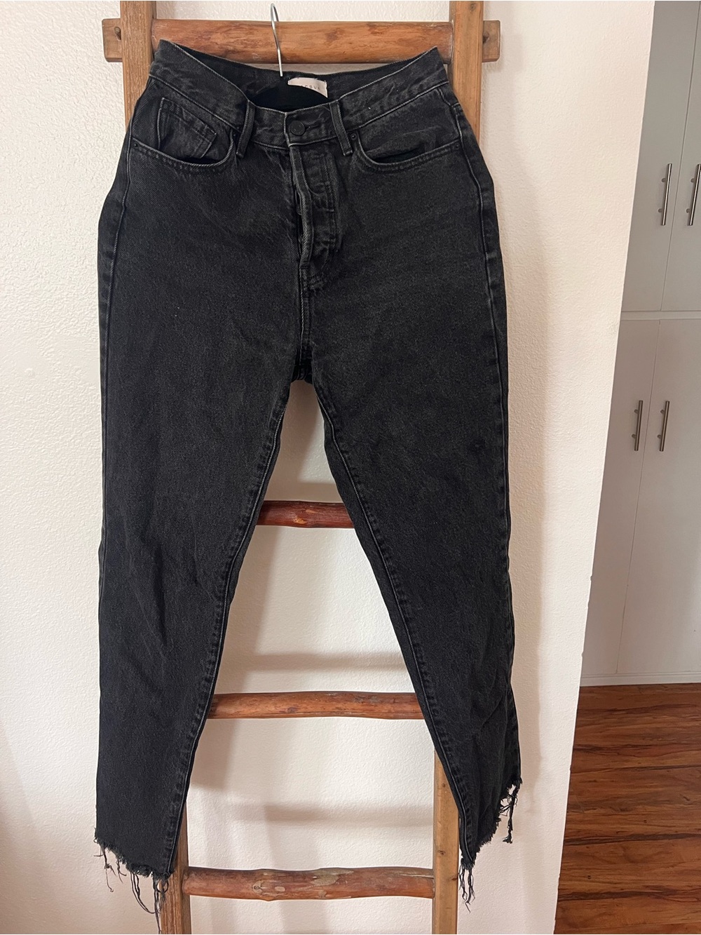 PacSun Black High-Rise Tapered Jeans